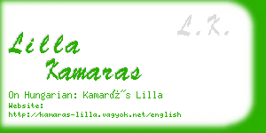 lilla kamaras business card